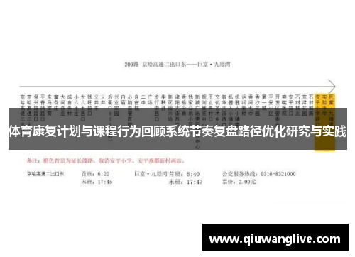 体育康复计划与课程行为回顾系统节奏复盘路径优化研究与实践